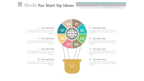 Air Balloon For Start Up Ideas Powerpoint Template