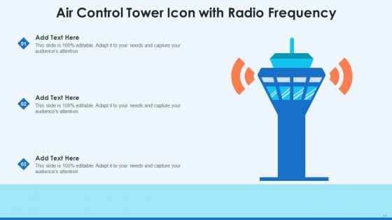 Air Control Tower Icon Ppt PowerPoint Presentation Complete Deck With Slides