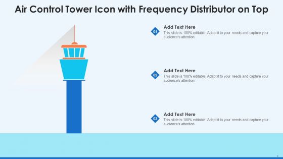 Air Control Tower Icon Ppt PowerPoint Presentation Complete Deck With Slides