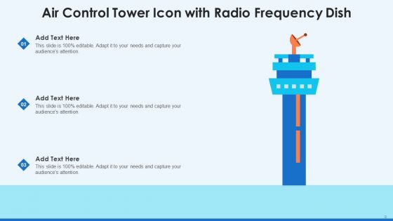 Air Control Tower Icon Ppt PowerPoint Presentation Complete Deck With Slides