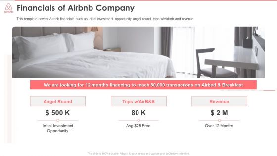 Airbnb Investor Funding Elevator Pitch Deck Financials Of Airbnb Company Brochure PDF Airbnb Investor Funding Elevator Pitch Deck Financials Of Airbnb Company Brochure PDF