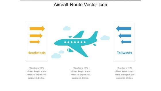 Aircraft Route Vector Icon Ppt PowerPoint Presentation File Visual Aids PDF