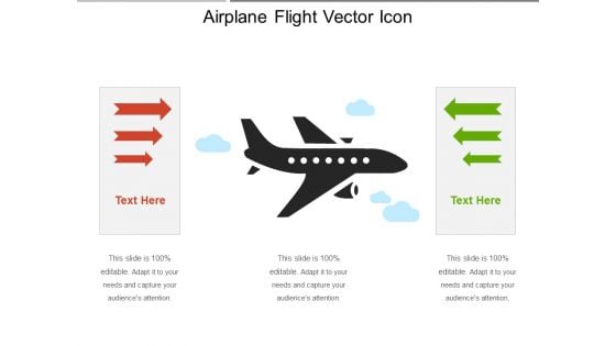 Airplane Flight Vector Icon Ppt PowerPoint Presentation Gallery Summary PDF