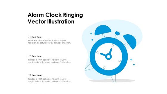 Alarm Clock Ringing Vector Illustration Ppt PowerPoint Presentation File Inspiration PDF