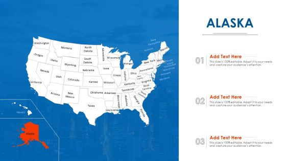 Alaska Map PowerPoint Presentation Ppt Template PDF