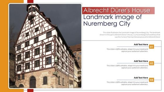Albrecht Durers House Landmark Image Of Nuremberg City PowerPoint Presentation PPT Template PDF