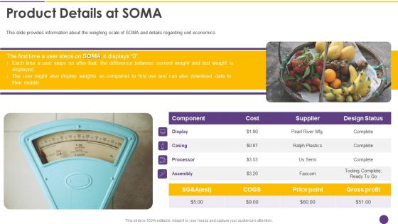 Alejandro Cremades Investor Financing Pitch Deck SOMA Product Details At SOMA Icons PDF