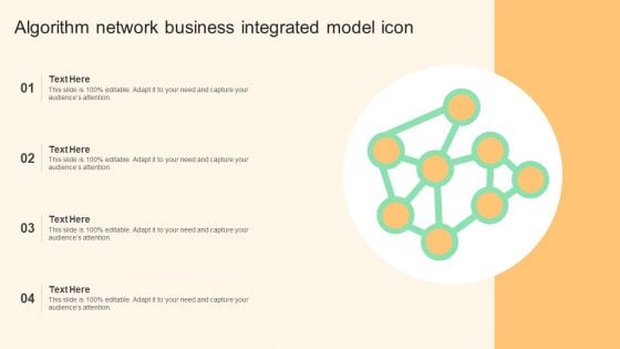 Algorithm Network Business Integrated Model Icon Demonstration PDF