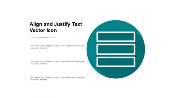 Align And Justify Text Vector Icon Ppt PowerPoint Presentation Pictures Example