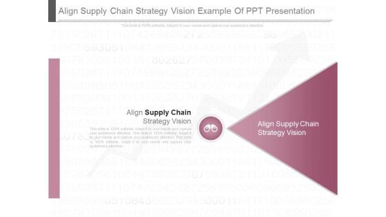 Align Supply Chain Strategy Vision Example Of Ppt Presentation