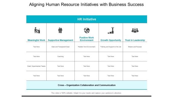 Aligning Human Resource Initiatives With Business Success Ppt PowerPoint Presentation Icon Format