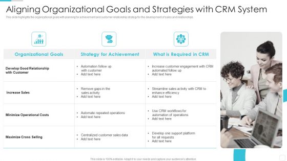 Aligning Organizational Goals And Strategies With CRM System Professional PDF