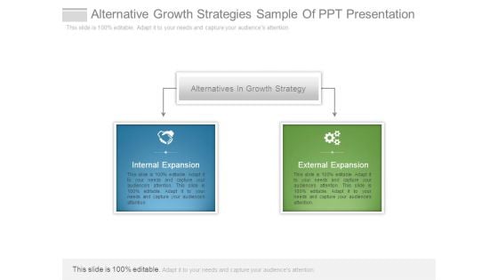 Alternative Growth Strategies Sample Of Ppt Presentation