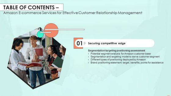 Amazon E Commerce Services For Effective Customer Relationship Management Table Of Contents Guidelines PDF Amazon E Commerce Services For Effective Customer Relationship Management Table Of Contents Guidelines PDF