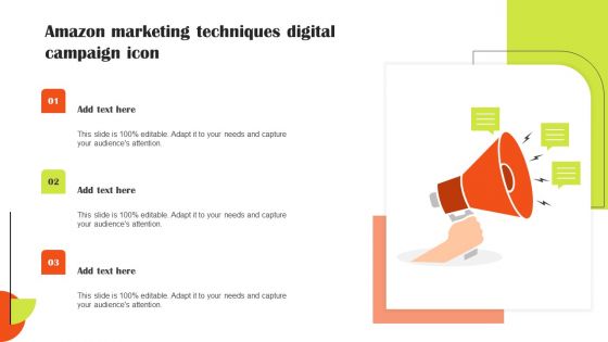 Amazon Marketing Techniques Digital Campaign Icon Ideas PDF