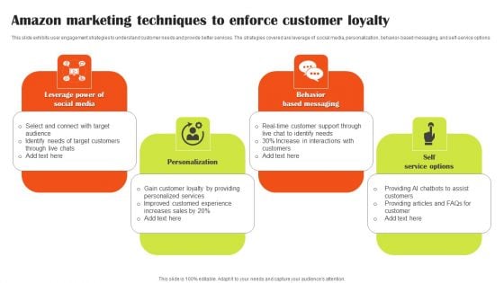 Amazon Marketing Techniques To Enforce Customer Loyalty Slides PDF Amazon Marketing Techniques To Enforce Customer Loyalty Slides PDF