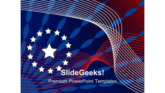 American Flag Free PowerPoint Slide