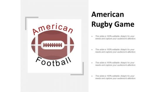 American Rugby Game Ppt PowerPoint Presentation Layouts Deck