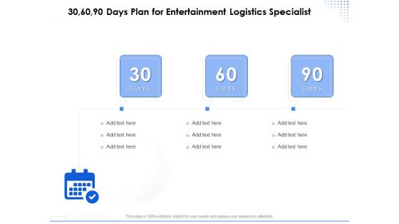 Amusement Event Coordinator 30 60 90 Days Plan For Entertainment Logistics Specialist Ppt Gallery Introduction PDF Amusement Event Coordinator 30 60 90 Days Plan For Entertainment Logistics Specialist Ppt Gallery Introduction PDF
