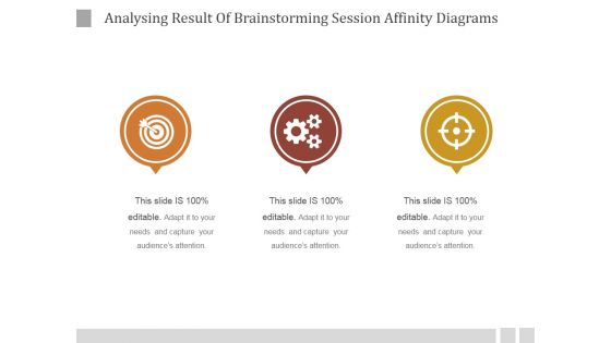 Analysing Result Of Brainstorming Session Affinity Diagrams Ppt PowerPoint Presentation Sample