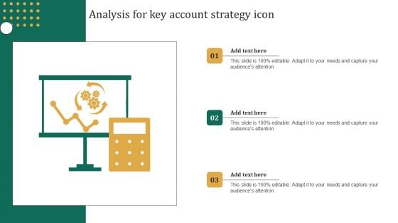 Analysis For Key Account Strategy Icon Portrait PDF