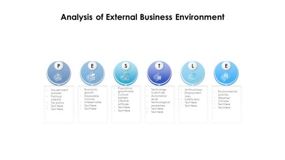 Analysis Of External Business Environment Ppt PowerPoint Presentation Icon Slide Portrait PDF