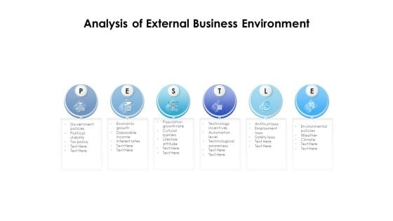 Analysis Of External Business Environment Ppt PowerPoint Presentation Icon Slide Portrait PDF