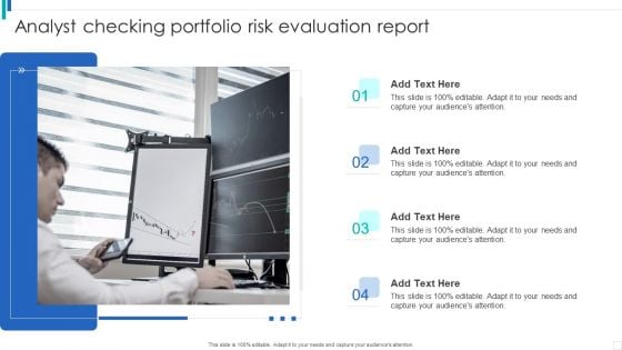 Analyst Checking Portfolio Risk Evaluation Report Clipart PDF