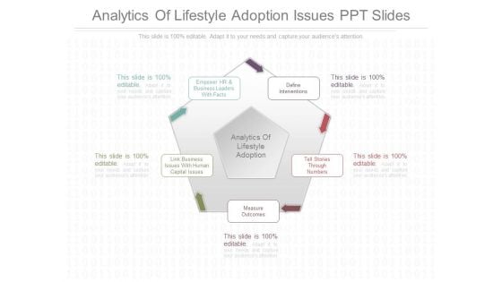 Analytics Of Lifestyle Adoption Issues Ppt Slides