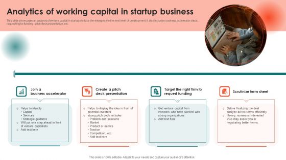 Analytics Of Working Capital In Startup Business Topics PDF