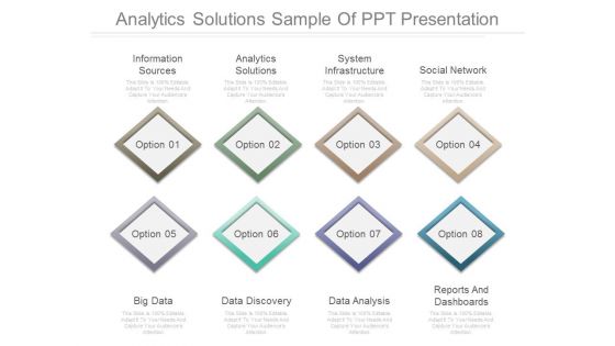 Analytics Solutions Sample Of Ppt Presentation