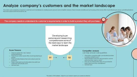 Analyze Companys Customers And The Market Landscape Formats PDF