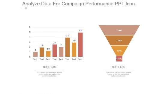 Analyze Data For Campaign Performance Ppt Icon