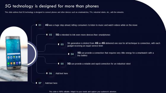 Analyzing 5G Impact Over 4G 5G Technology Is Designed For More Than Phones Brochure PDF