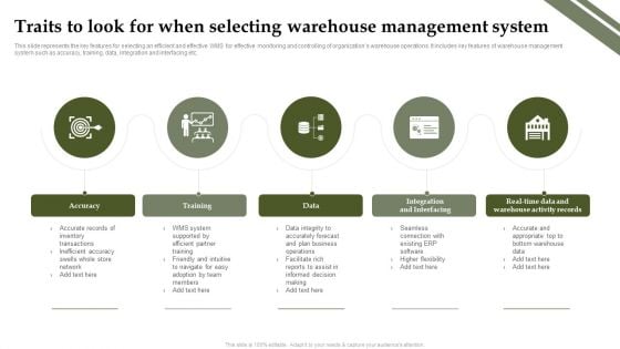 Analyzing And Deploying Effective CMS Traits To Look For When Selecting Warehouse Management System Infographics PDF Analyzing And Deploying Effective CMS Traits To Look For When Selecting Warehouse Management System Infographics PDF