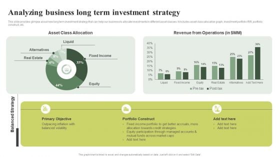 Analyzing Business Long Term Investment Strategy Effective Planning For Monetary Mockup PDF