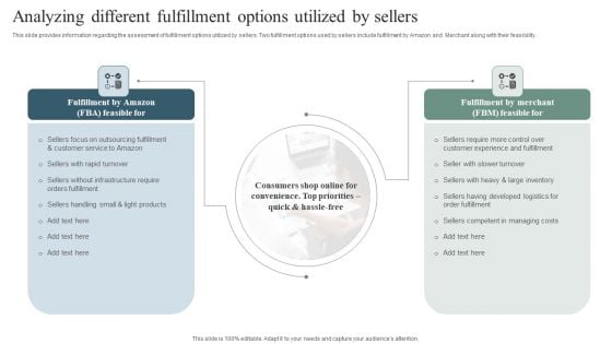 Analyzing Different Fulfillment Options Utilized By Sellers Portrait PDF