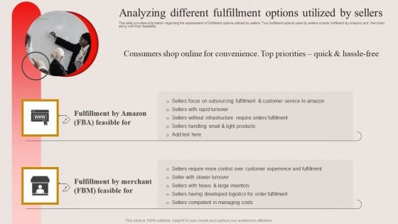 Analyzing Different Fulfillment Options Utilized By Sellers Ppt PowerPoint Presentation Diagram Graph Charts PDF