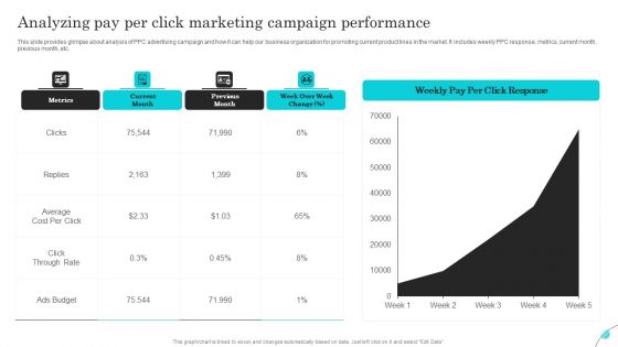 Analyzing Pay Per Click Marketing Campaign Performance Graphics PDF