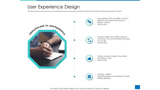 Analyzing Requirement Management Process User Experience Design Icons PDF