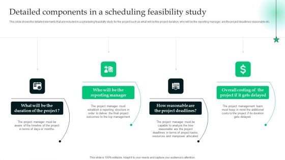 Analyzing The Economic Detailed Components In A Scheduling Feasibility Study Background PDF