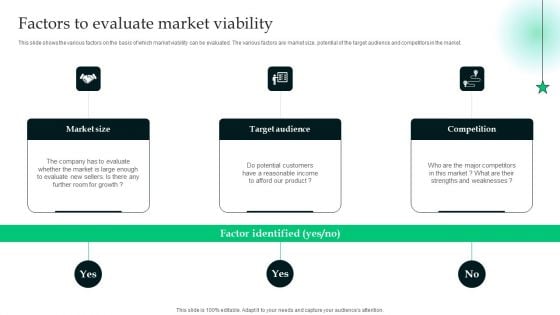 Analyzing The Economic Factors To Evaluate Market Viability Brochure PDF