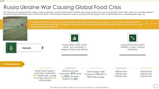 Analyzing The Impact Of Russia Ukraine Conflict On Agriculture Sector Russia Ukraine War Guidelines PDF