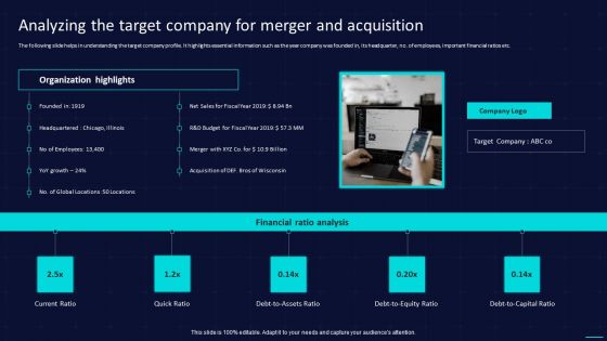 Analyzing The Target Company For Merger And Acquisition Microsoft PDF