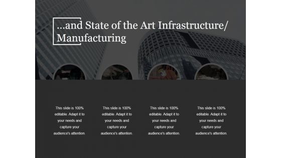 And State Of The Art Infrastructure Manufacturing Ppt PowerPoint Presentation Professional Images