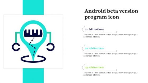 Android Beta Version Program Icon Infographics PDF