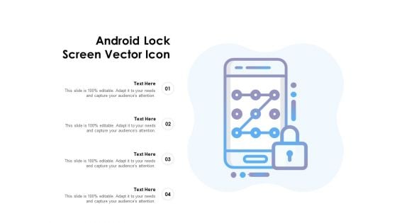 Android Lock Screen Vector Icon Ppt PowerPoint Presentation Model Sample