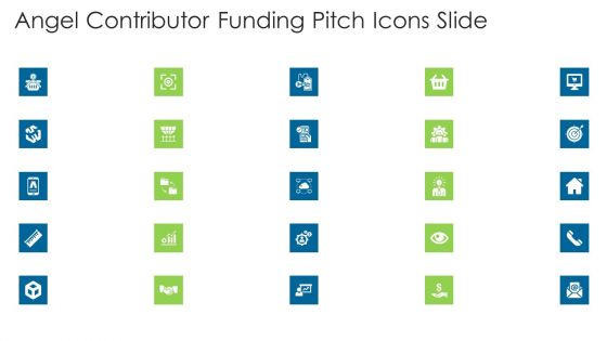 Angel Contributor Funding Pitch Icons Slide Microsoft PDF