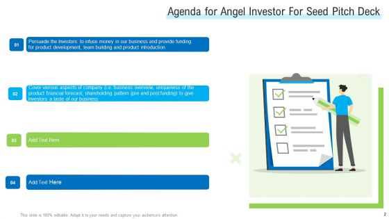 Angel Investor For Seed Pitch Deck Ppt PowerPoint Presentation Complete Deck With Slides