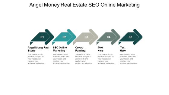 Angel Money Real Estate Seo Online Marketing Crowdfunding Ppt PowerPoint Presentation Examples